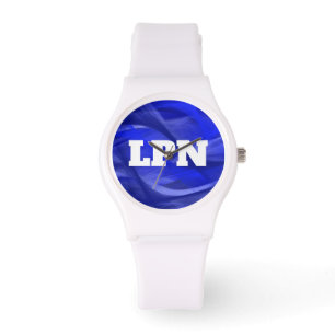 Verpleegster LPN Cool Blue Design Watch Horloge