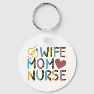 Verpleegster mam vrouw liefde sleutelhanger