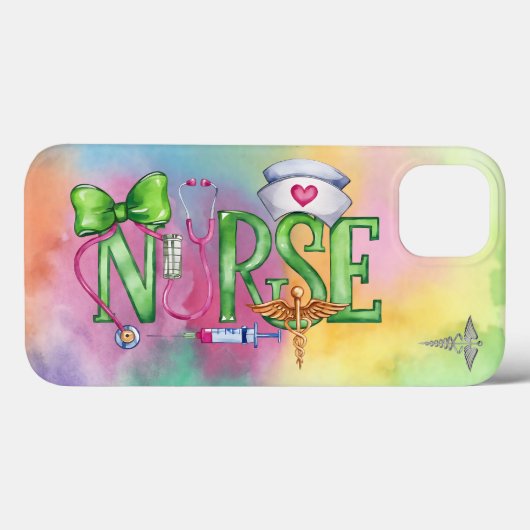 Verpleegster, Medisch Case-Mate iPhone Case (Achterkant (horizontaal))