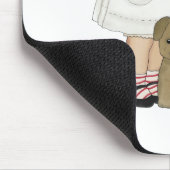  verpleegster met puppy T-shirts en cadeautjes Muismat (Hoek)