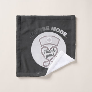Verpleegster Modus Dank U Hart Stethoscoop Ontwerp Washandje