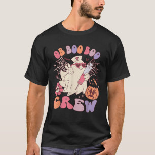 Verpleegster OB Boo Crew Grappige Halloween Kostuu T-shirt