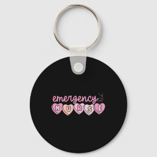 Verpleegster op de Spoedeisende Hulp Hearts Er Rn Sleutelhanger