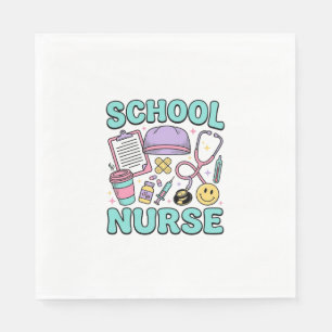 Verpleegster op school Vintage medische collage sh Servet