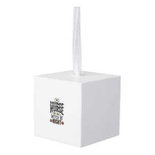 Verpleegster Overdag Heks 's Nachts Halloween Shir Kubus Ornament