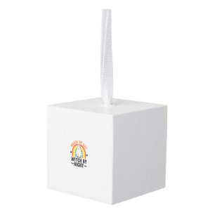 Verpleegster Overdag Heks 's Nachts Vintage Spook Kubus Ornament