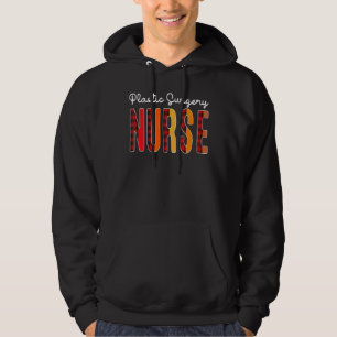 Verpleegster plastische chirurgie geruite rode lie hoodie