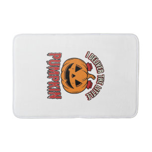 Verpleegster Pompoen Halloween Bevallingshemd Ontw Badmat