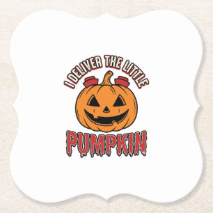 Verpleegster Pompoen Halloween Bezorging Shirt Ont Kartonnen Onderzetters