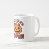 Verpleegster Pompoen Halloween Bezorging Shirt Ont Koffiemok (Voorkant rechts)