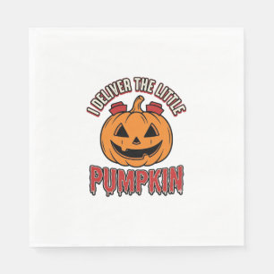 Verpleegster Pompoen Halloween Bezorging Shirt Ont Servet