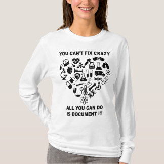 Verpleegster Schattige Hart Verpleegster Funny T-shirt