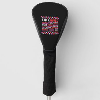 Verpleegster Shirt, ik ben een verpleegster aanpas Golfheadcover