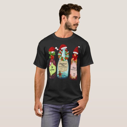 Verpleegster Shirt, peperkoek Man Tree Star Santa T-shirt (Voorkant volledig)