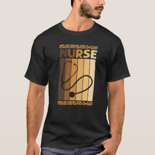 Verpleegster Stethoscoop Black History Month BLM M T-shirt