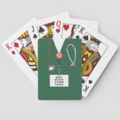 Verpleegster Stocking Stuffers Pokerkaarten (Achterkant)