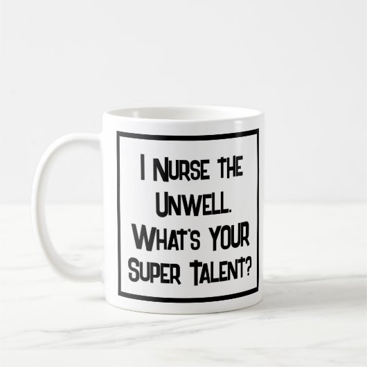 Verpleegster Super Talent. KoffieMok (Links)