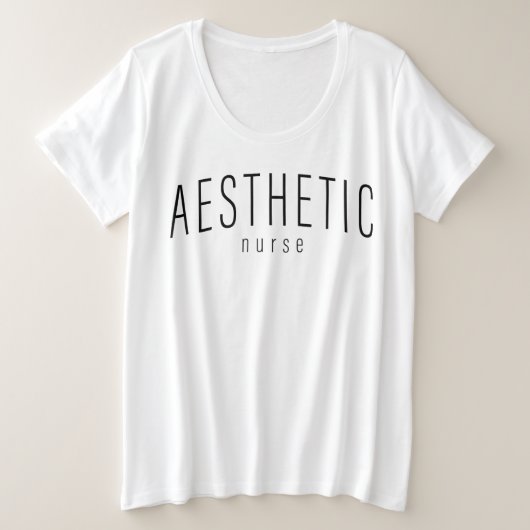 verpleegster t-shirt met esthetische uitstraling (Design voorkant)