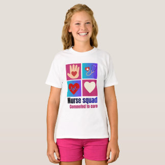 Verpleegster Team Toegewijd aan Zorg Shirt | Schat