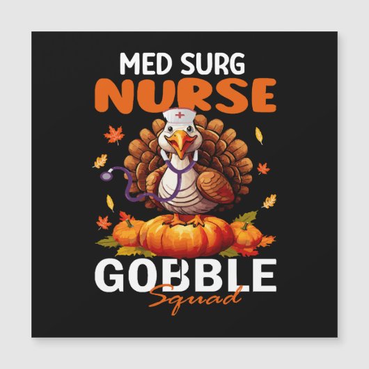 Verpleegster Turkije Matching MED SURG Gobble Squa (Voorkant)