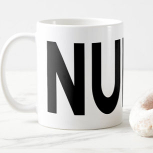 VERPLEEGSTER typografie trots beroep cadeau Koffiemok