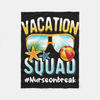 Verpleegster Vakantie Squad NurseonBreak Fleece Deken