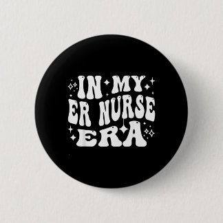 Verpleegster Vibes Grappig Retro Eerste Hulp Rn Ronde Button 5,7 Cm