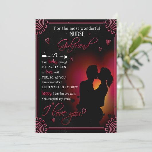 Verpleegster Vriendin Cadeau | Van Klein Vriend Va Feestdagenkaart (Staand voorkant)