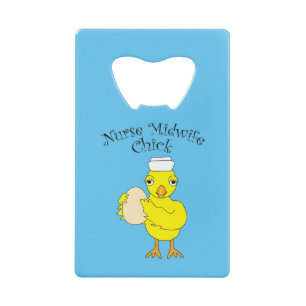 Verpleegster vroedvrouw chick kredietkaart flessenopener
