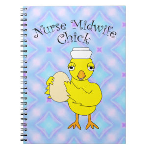 Verpleegster vroedvrouw chick notitieboek