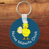 Verpleegster vroedvrouw chick sleutelhanger (Voorkant)