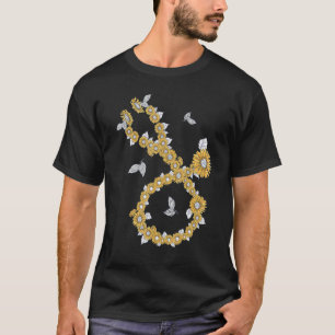 Verpleegster Zonnebloemen Stethoscoop T-shirt