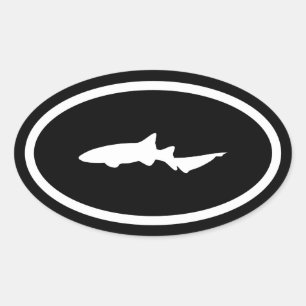 Verpleegsterhaai Ovale Sticker