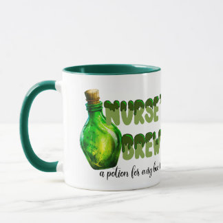 Verpleegster's Brew Mok: Groen slijm met heksendra Mok