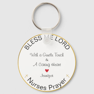 Verpleegsters Gepersonaliseerd Gebed Zegen Mij Hee Sleutelhanger