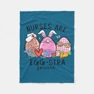 Verpleegsters zijn egg-stra speciale grappige paas fleece deken