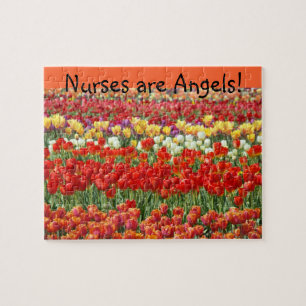 Verpleegsters zijn engelen! Puzzelcadeaus Tulpenfe Legpuzzel
