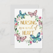 Verpleegverpleegster Hartelijk dank voor uw waarde (Voorkant / Achterkant)