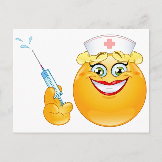 verpleger emoji briefkaart (Voorkant)