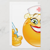 verpleger emoji briefpapier (Voorkant / Achterkant)