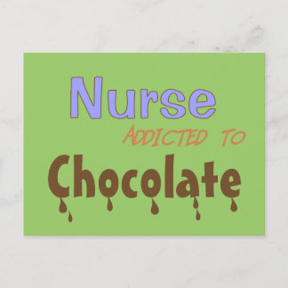 Verpleger van chocolade briefkaart