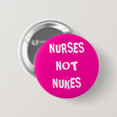 Verplegers not Nukes Ronde Button 5,7 Cm (Voorkant /achterkant)