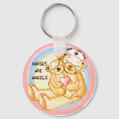 Verplegers zijn engelen sleutelhanger (Voorkant)