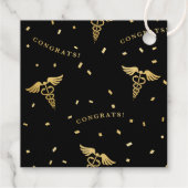 Verpleging Afstuderen goudfolie Bedankjes Labels (Achterkant)