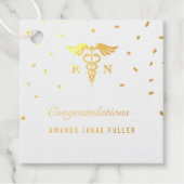 Verpleging Afstuderen goudfolie Bedankjes Labels (Voorkant)