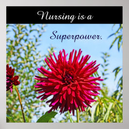 Verpleging is een Superpower kunstprint posters Ve