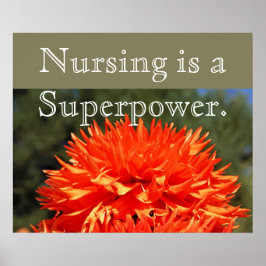 Verpleging is een Superpower kunstprintposters Ver Poster