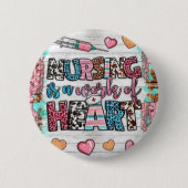 Verpleging is een werk van hart Button (Voorkant)