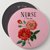 Verpleging kolossaal, 6-inch ronde Button (Voorkant /achterkant)