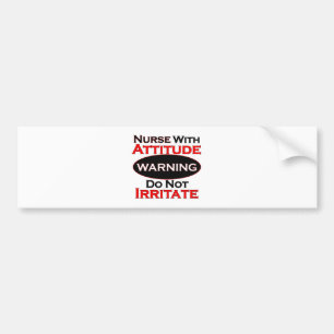 Verpleging met attide bumpersticker